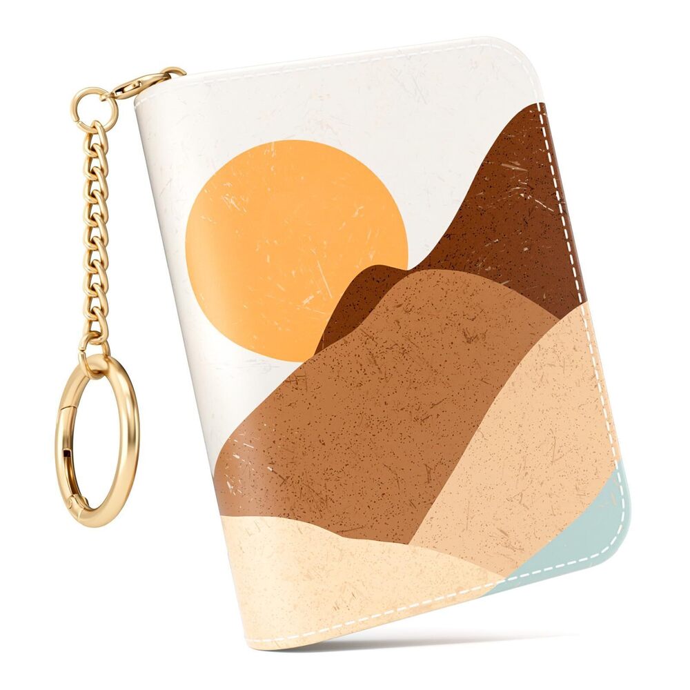 9819 Credit Card Holder RFID Wallet , Small Leather Card Organizer Case
